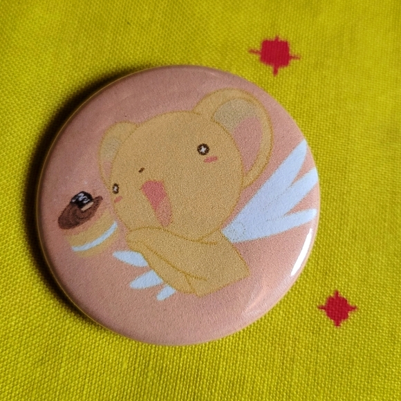 Sakura Cardcaptor Kero 1.5" round badge pin - Picture 5 of 5